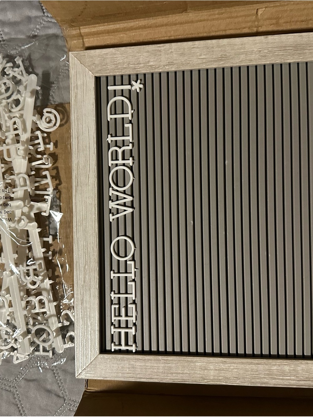 Letterboard Set with White Letters - Picture 2 of 4